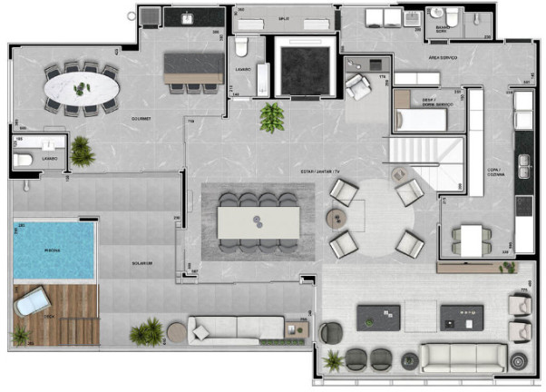 Imagem Apartamento com 4 Quartos à Venda, 227 m² em Mossunguê - Curitiba Imagem Apartamento com 4 Quartos à Venda, 227 m² em Mossunguê - Curitiba
