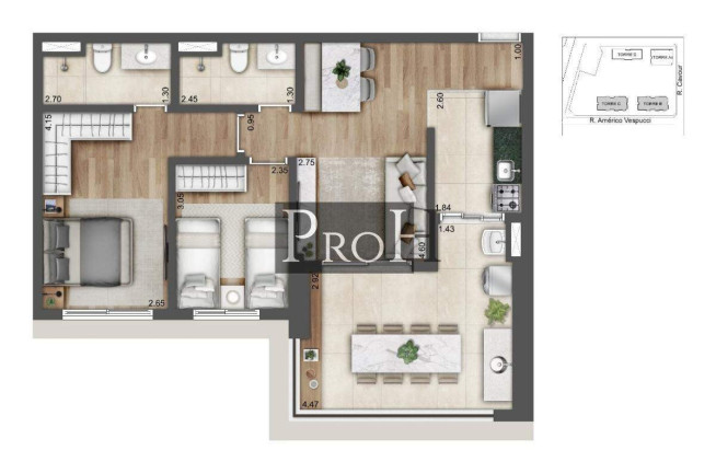 Imagem Apartamento com 2 Quartos à Venda, 72 m² em Vila Prudente - São Paulo