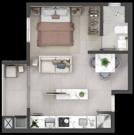 Imagem Apartamento com 2 Quartos à Venda, 50 m² em Centro - Pinhais