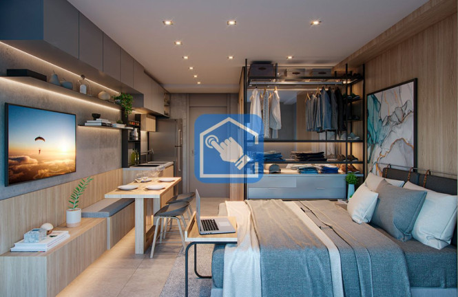 Foto do imóvel Apartamento com 1 Quarto à Venda, 19 m² em Vila Dom Pedro I - São Paulo
