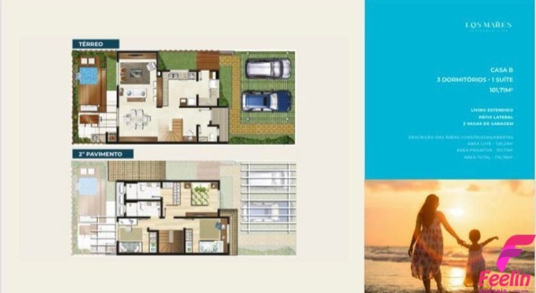 Casa de Condomínio com 3 Quartos à Venda, 96 m² em Morro Das Pedras - Florianópolis