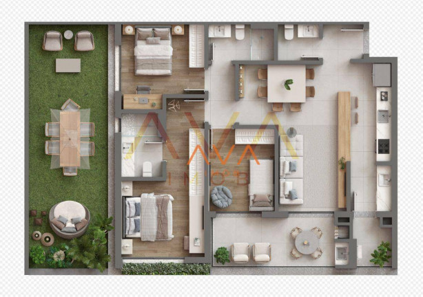 Apartamento com 3 Quartos à Venda, 141 m² em Cacupé - Florianópolis