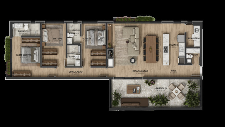 Imagem Apartamento com 3 Quartos à Venda, 127 m² em Tristeza - Porto Alegre Imagem Apartamento com 3 Quartos à Venda, 127 m² em Tristeza - Porto Alegre