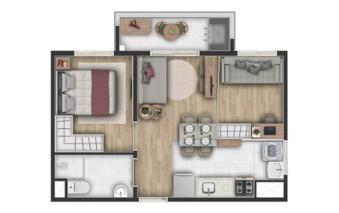 Imagem Apartamento com 1 Quarto à Venda, 35 m² em Belenzinho - São Paulo