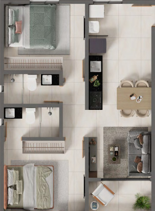 Imagem Apartamento com 2 Quartos à Venda, 62 m² em Jardim Cidade Universitária - João Pessoa Imagem Apartamento com 2 Quartos à Venda, 62 m² em Jardim Cidade Universitária - João Pessoa