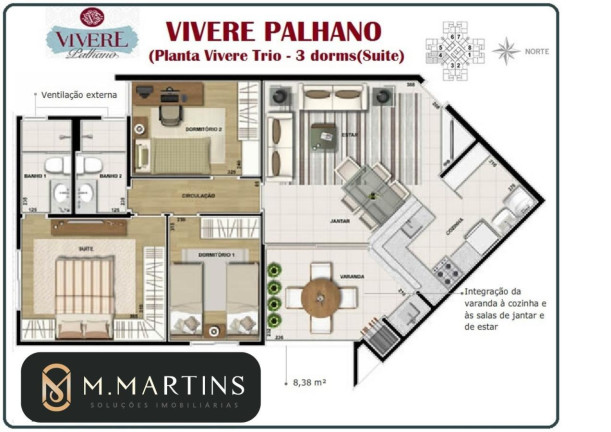 Imagem Apartamento com 3 Quartos à Venda, 78 m² em Gleba Fazenda Palhano - Londrina Imagem Apartamento com 3 Quartos à Venda, 78 m² em Gleba Fazenda Palhano - Londrina