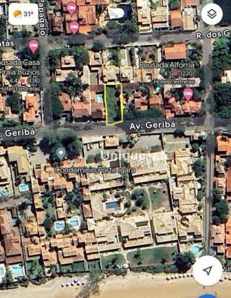 Imagem Terreno à Venda, 360 m² em Geribá - Armação Dos Búzios Imagem Terreno à Venda, 360 m² em Geribá - Armação Dos Búzios