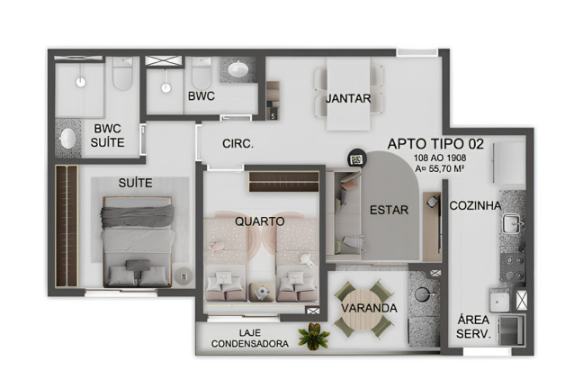 Imagem Apartamento com 2 Quartos à Venda, 74 m² em Santo Amaro - Recife