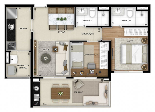 Imagem Apartamento com 2 Quartos à Venda, 63 m² em Vila Guilhermina - São Paulo Imagem Apartamento com 2 Quartos à Venda, 63 m² em Vila Guilhermina - São Paulo