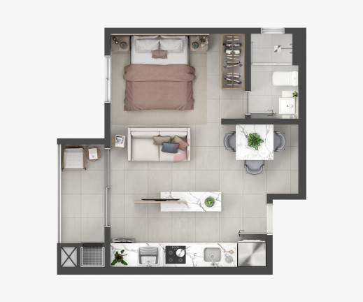 Imagem Apartamento com 1 Quarto à Venda, 36 m² em Centro - Pinhais Imagem Apartamento com 1 Quarto à Venda, 36 m² em Centro - Pinhais