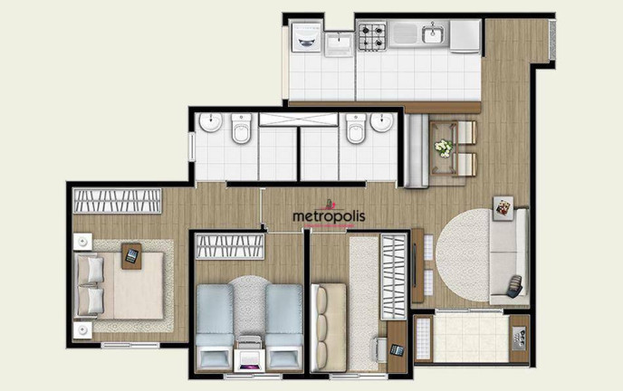 Imagem Apartamento com 2 Quartos à Venda, 48 m² em Parque Jaçatuba - Santo André Imagem Apartamento com 2 Quartos à Venda, 48 m² em Parque Jaçatuba - Santo André
