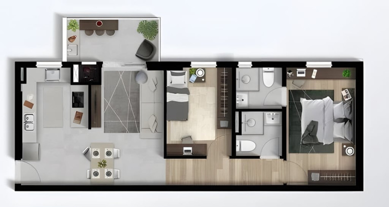 Imagem Apartamento com 2 Quartos à Venda, 120 m² em São Pedro - São José Dos Pinhais