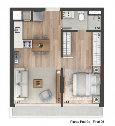 Imagem Apartamento com 1 Quarto à Venda, 55 m² em Praia De Belas - Porto Alegre
