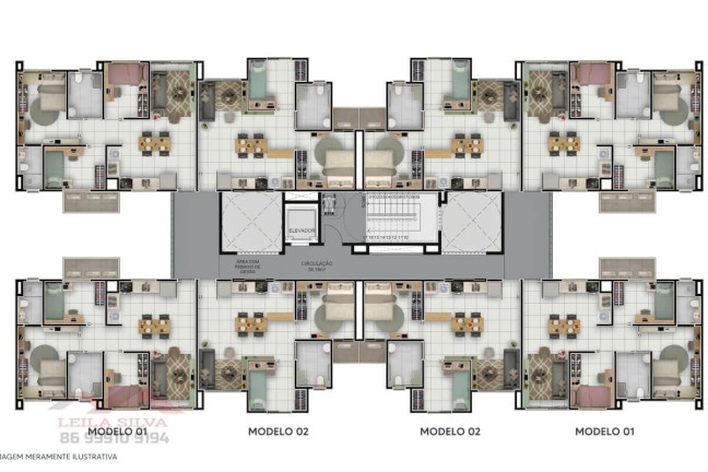 Imagem Apartamento com 2 Quartos à Venda, 58 m² em Zoobotânico - Teresina