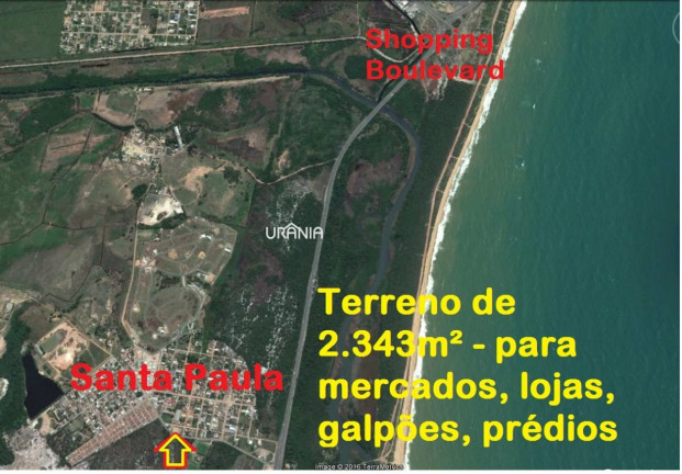 Terreno à Venda, 2.343 m² em Santa Paula - Vila Velha