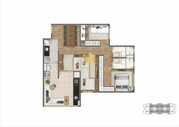 Imagem Apartamento com 3 Quartos à Venda, 83 m² em Barra Funda - São Paulo Imagem Apartamento com 3 Quartos à Venda, 83 m² em Barra Funda - São Paulo