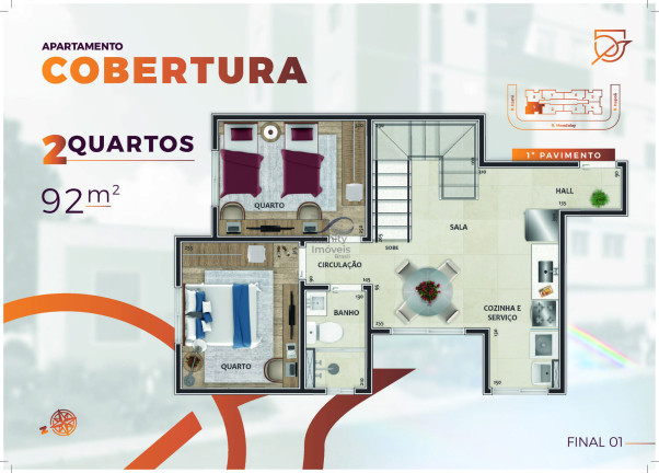 Imagem Apartamento com 2 Quartos à Venda, 45 m² em Guarani - Belo Horizonte Imagem Apartamento com 2 Quartos à Venda, 45 m² em Guarani - Belo Horizonte