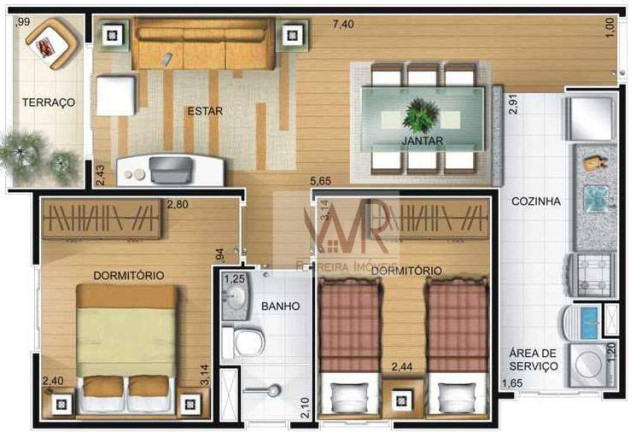 Imagem Apartamento com 2 Quartos à Venda, 48 m² em Itaquera - São Paulo