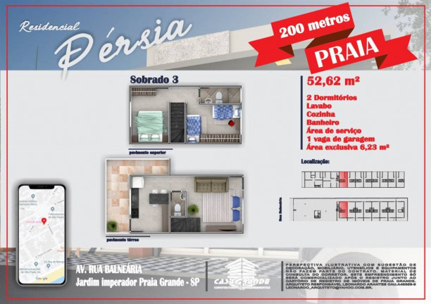 Imagem Casa com 2 Quartos à Venda, 53 m² em Jardim Imperador - Praia Grande Imagem Casa com 2 Quartos à Venda, 53 m² em Jardim Imperador - Praia Grande