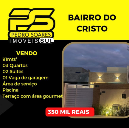 Casa com 3 Quartos à Venda, 91 m² em Cristo Redentor - João Pessoa
