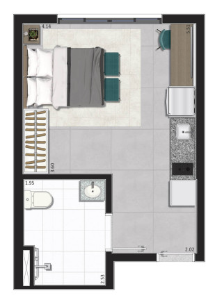 Imagem Apartamento à Venda, 24 m² em Campo Belo - São Paulo Imagem Apartamento à Venda, 24 m² em Campo Belo - São Paulo