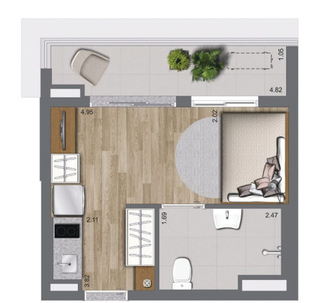 Imagem Apartamento com 1 Quarto à Venda, 26 m² em Campo Belo - São Paulo Imagem Apartamento com 1 Quarto à Venda, 26 m² em Campo Belo - São Paulo