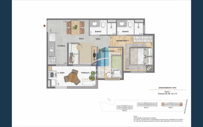 Imagem Apartamento com 2 Quartos à Venda, 33 m² em Mooca - São Paulo