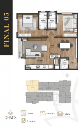 Imagem Apartamento com 2 Quartos à Venda, 78 m² em Bavaria - Gramado Imagem Apartamento com 2 Quartos à Venda, 78 m² em Bavaria - Gramado