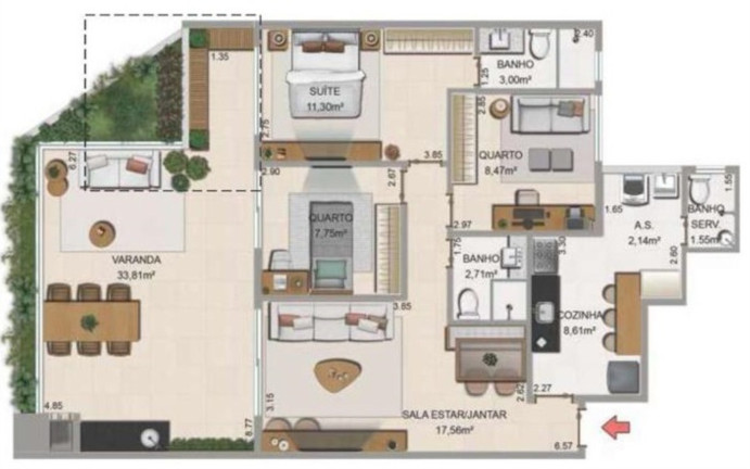 Imagem Imóvel com 3 Quartos à Venda, 86 m² em Recreio Dos Bandeirantes - Rio De Janeiro