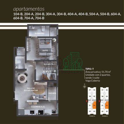 Imagem Apartamento com 3 Quartos à Venda, 46 m² em Alto Tarumã - Pinhais
