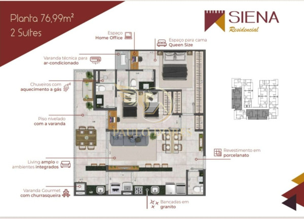 Imagem Apartamento com 2 Quartos à Venda, 76 m² em Itaguá - Ubatuba