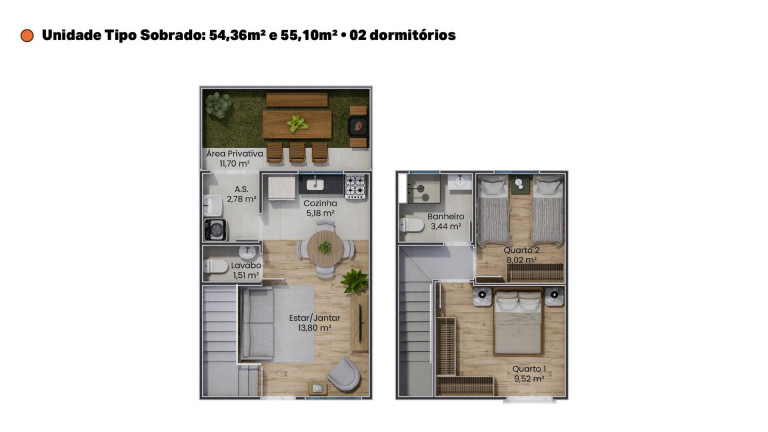 Imagem Apartamento com 2 Quartos à Venda, em Jardim Santa Esmeralda - Hortolândia Imagem Apartamento com 2 Quartos à Venda, em Jardim Santa Esmeralda - Hortolândia