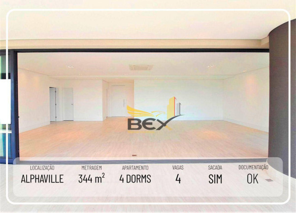 Imagem Apartamento com 4 Quartos à Venda ou Locação, 344 m² em Alphaville Industrial - Barueri