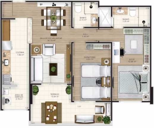 Imagem Apartamento com 3 Quartos à Venda, 157 m² em Guilhermina - Praia Grande Imagem Apartamento com 3 Quartos à Venda, 157 m² em Guilhermina - Praia Grande