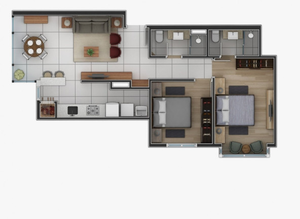 Imagem Cobertura com 2 Quartos à Venda, 71 m² em Centro - Canela Imagem Cobertura com 2 Quartos à Venda, 71 m² em Centro - Canela