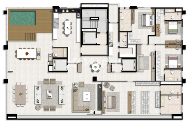 Imagem Apartamento com 4 Quartos à Venda, 245 m² em Setor Bueno - Goiânia