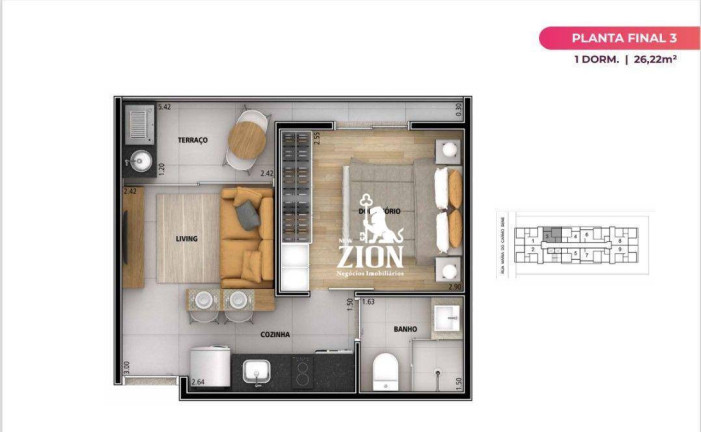Imagem Apartamento com 1 Quarto à Venda, 26 m² em Vila Paulicéia - São Paulo Imagem Apartamento com 1 Quarto à Venda, 26 m² em Vila Paulicéia - São Paulo