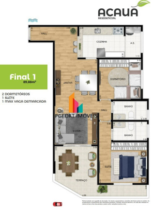 Imagem Apartamento com 1 Quarto à Venda, 53 m² em Aviação - Praia Grande