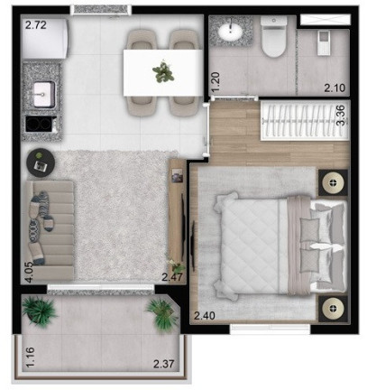Imagem Apartamento com 2 Quartos à Venda, 40 m² em Perdizes - São Paulo Imagem Apartamento com 2 Quartos à Venda, 40 m² em Perdizes - São Paulo