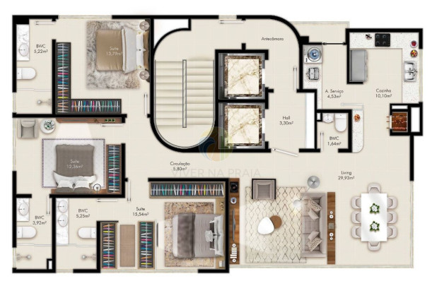 Imagem Apartamento com 3 Quartos à Venda, 125 m² em Centro - Balneário Camboriú