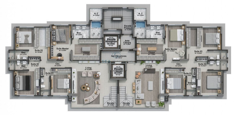 Imagem Apartamento com 4 Quartos à Venda, 146 m² em Pioneiros - Balneário Camboriú Imagem Apartamento com 4 Quartos à Venda, 146 m² em Pioneiros - Balneário Camboriú