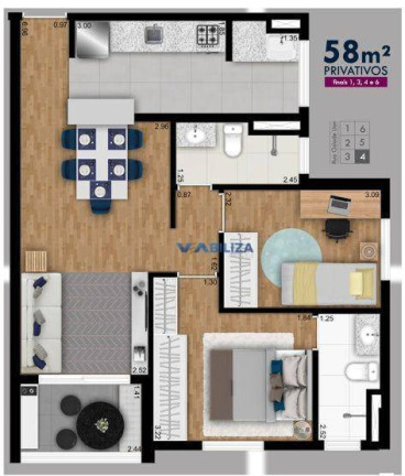 Imagem Apartamento com 2 Quartos à Venda, 58 m² em Picanço - Guarulhos Imagem Apartamento com 2 Quartos à Venda, 58 m² em Picanço - Guarulhos