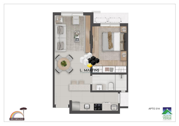 Imagem Apartamento com 2 Quartos à Venda, 68 m² em Floresta - Gramado Imagem Apartamento com 2 Quartos à Venda, 68 m² em Floresta - Gramado