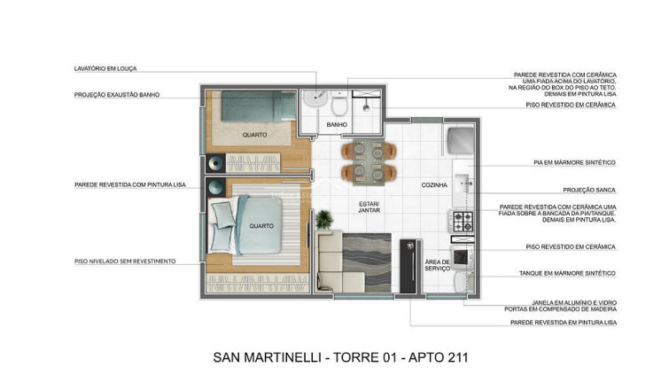 Imagem Apartamento com 2 Quartos à Venda, 34 m² em Aricanduva - São Paulo