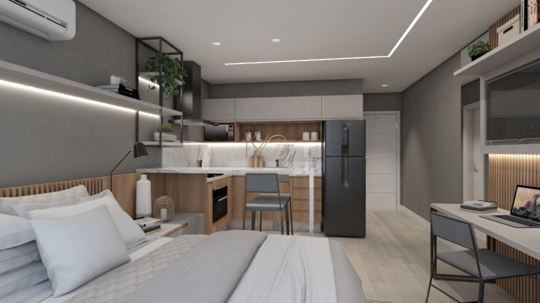 Imagem Apartamento com 1 Quarto à Venda, 33 m² em Centro - São José Dos Pinhais