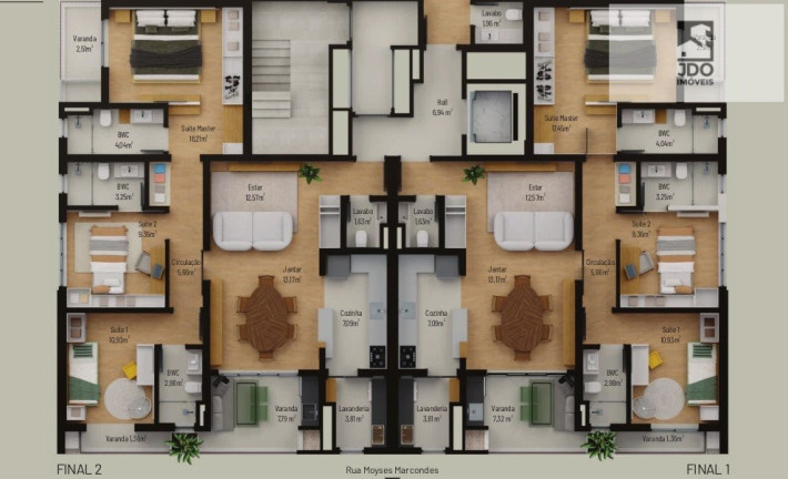 Imagem Apartamento com 3 Quartos à Venda, 126 m² em Juvevê - Curitiba