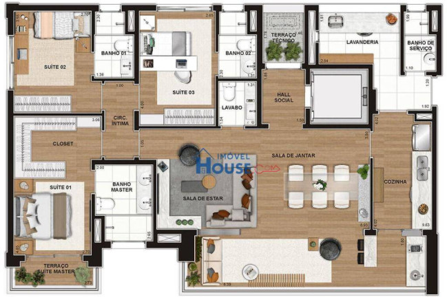 Imagem Apartamento com 3 Quartos à Venda, 147 m² em Itaim Bibi - São Paulo