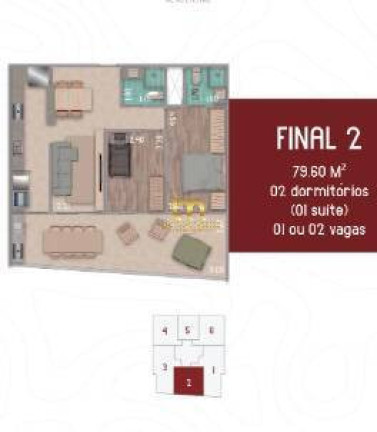 Imagem Apartamento com 1 Quarto à Venda, 49 m² em Balneário Flórida - Praia Grande Imagem Apartamento com 1 Quarto à Venda, 49 m² em Balneário Flórida - Praia Grande
