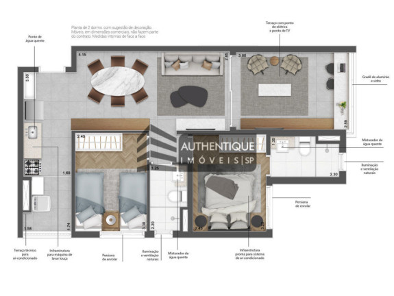 Imagem Apartamento com 1 Quarto à Venda, 55 m² em Brooklin - São Paulo Imagem Apartamento com 1 Quarto à Venda, 55 m² em Brooklin - São Paulo