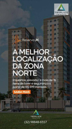 Imagem Apartamento com 2 Quartos à Venda, 40 m² em Santa Cruz - Juiz De Fora